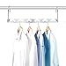 Closet Space Saving Hangers for Clothes Pants- 10.5 Inch Metal Wonder Hangers Stainless Steel Magic Cascading Hanger Updated Hook Design Closet Organizer Hanger