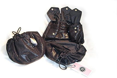 CeatedHair ResQ Wig Bag - Carry-All Kit with 12 Essential Tools for Wig Storage - Wig Travel Bag, Wig Organizer for Safe Storage - Travel Makeup Bag and Discreet Wig Storage - Black