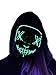 Falecha Halloween Purge Mask - Cosplay Led Costume Mask for Halloween Rave Costume Party (Green)