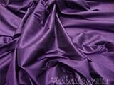 Plum Shantung Dupioni Faux Silk Fabric Per Yard