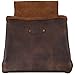 Hide & Drink, Tool Belt Bag for Constructor, Single Big Pocket with Belt Loop, Full Grain Leather, Handmade, Bourbon Brown