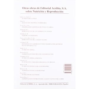 Infertilidad Nutricional y Metabolica de La Vaca (Spanish Edition)