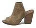 Rampage Womens Patty Open Toe Mule Slide 9 Taupe