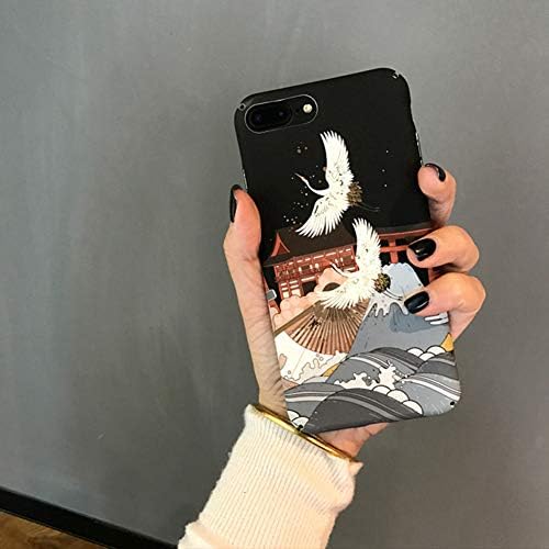 EINFFHO iPhone 8 Plus Case, iPhone 7 Plus Cover, Retro Painted Protector Bumper Anti-Scratch Anti-fingerprint Ultra Thin and Slim Fit Matte Hard Plastic Case Cover for iPhone 7 Plus/8 Plus, Birds 2
