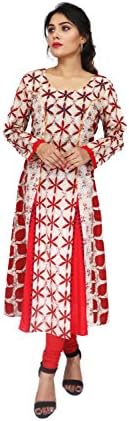 Trident Lifestyle Women Cotton A Line Flared Kurti