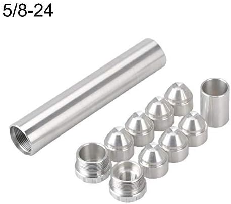 Ugthe For Car Use Only 1x6 Aluminum Car Fuel Filter for 5/8-24 Napa 4003 (Silver, 5/8-24)