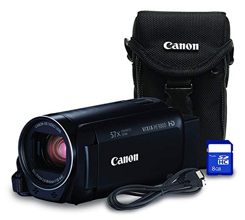 Canon HF R800 Bundle HD Recording Portable Traditional Video Camera, Black