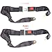 Airkoul 2XBlack Universal 2 Point Retractable Auto Truck Car Seat Adjustable Belt 1.2m (2)