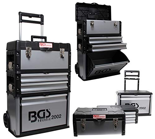 BGS 2002 | Montagewagen | fahrbar | Werkzeug-Koffer leer / rollende Werkstatt | abschließbar | Schwarz,grau