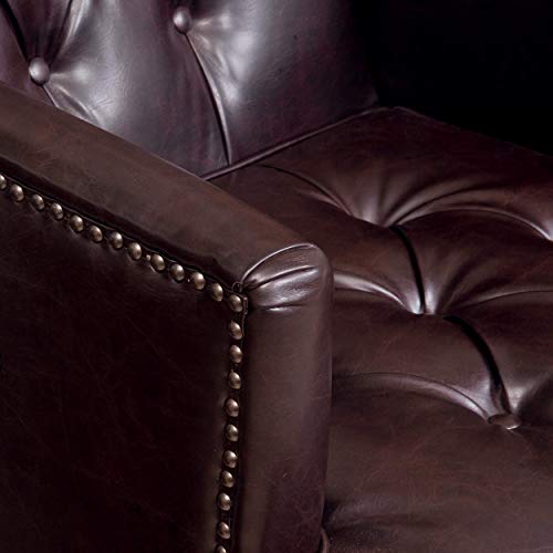 Best Selling Murphy Leather Club Chair, Brown