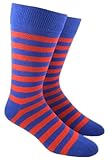Twill Stripe Men's Cotton Blend Dress Socks
