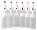 2oz Multi-use Plastic Squeeze Bottles 12/pk Yorker Caps and 6 Long Replacement Over-caps Cake Decorating Paint Crafts Condiments 2 oz 60ml LDPE