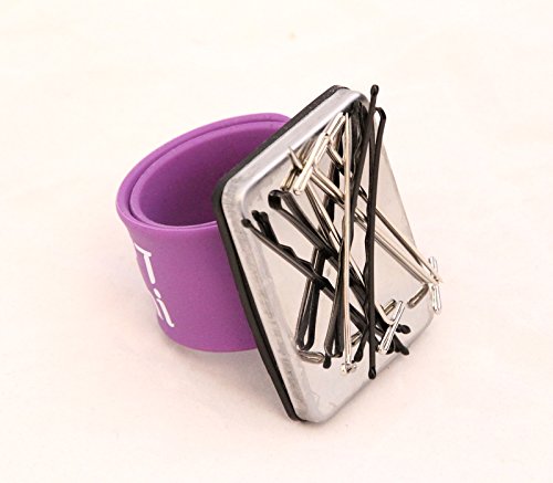Magnetic Adjustable Silicone Bracelet for Bobby Pins 3 pack - Thumbnail 2