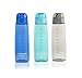 Sports Water Bottle 3-Pack Multi-Pack, 3 Colors - Eastman Tritan, BPA-Free, Leak-Proof - Secured & Locking Lid, Break-Resistant - 30oz (900mL) - by Unity … (Gray/Turquoise/Blue)