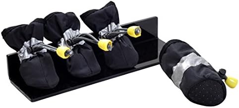 Lanlanlan Pet Dog Shoes Feetwear Rain Boots Waterproof Rain Shoes Indoor Shoes Pet Products Dog Clothes pack of 4 BLACK XS