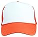 DALIX Two Tone Trucker Cap in Orange and White Hat