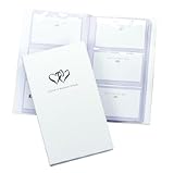 Hortense B. Hewitt Wedding Accessories Book of Wedding Wishes Set, Linked Hearts