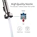 HOMELODY Commercial Brushed Nickel Kitchen Faucet, cUPC Certificated Kitchen Faucets with Pull Down Sprayer, Single Handle Kitchen Sink Faucet with Deck Plate, High Arc Pull Down Kitchen Faucet