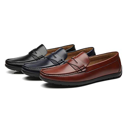 Faranzi Mens Driving Moccasins Penny Slip On Loafers Classic