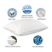 Precoco White Pillow Cases Standard Size-100% Cotton Pillowcase Covers with Zipper Hidden, Breathable & Ultra Soft/Pillow Covers for Easy Care, Set of 2