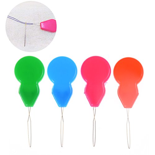 20 Pieces Plastic Gourd Shape Needle Threaders Stitch Insertion Hand Machine Sewing Tool DIY Helper Assorted Colors By DINGJIN - Thumbnail 4