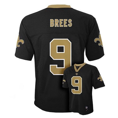Drew Brees New Orleans Saints Black NFL Kids 2013 Season Mid-tier Jersey  (Kids 5/6)