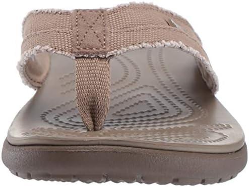 crocs men's santa cruz canvas flip