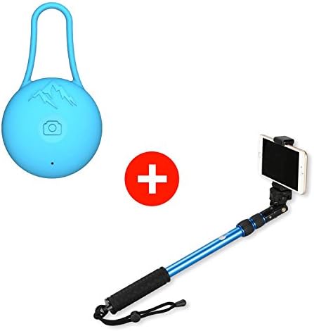 Selfie Stick and Bluetooth Combo Pack | Use as GoPro Pole and Monopod | Camera Mount | Go Pro Accessories Kit | Use with iPhone 6 and 7 and Hero 3 4 5 Black Silver | New Grip Handle (No Bluetooth)