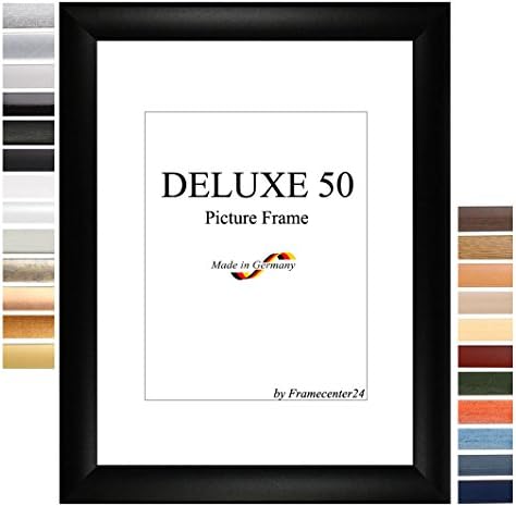 Picture frame, Photo frame DELUXE50 7.5x37 inch (19x94 cm) in LIGHT BLUE WIPED with antireflection safety plastic glass and mdf backboard, 50 mm MDF moulding with covered decorative foil