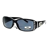 CG Eyewear Rhinestone Studded Narrow Rectangular Designer Fashion Sunglasses