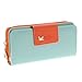 Augur Women's Leather Wallet Card Holder Purse Long Zipper Clutch Wallet Handbag