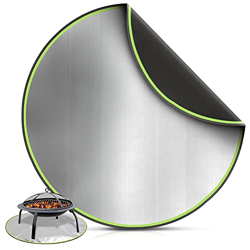 BSTPLEX Fire Pit Mat 24 Inches Fire Pit Pad Fireproof Mat Deck