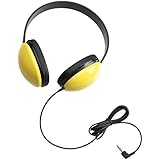 Califone 2800-YL Listening First Stereo Headphones, Yellow