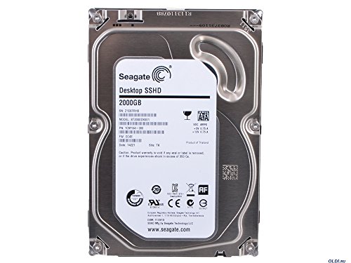 Seagate Desktop SSHD 2TB, interne Hybrid-Festplatte; 3,5", 7200rpm; 64MB Cache, SATA III - ST2000DX001
