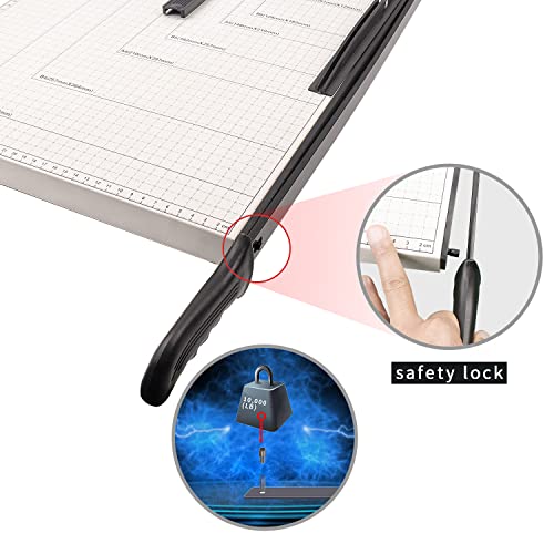 Paper Cutter B3 Stack Paper Trimmer Guillotine 21” Cutting Length with