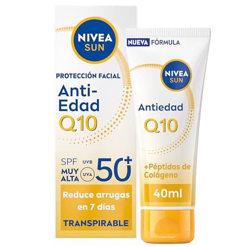 Q10 Protección Solar Facial Antiedad Transpirable SPF50+ 40 ml