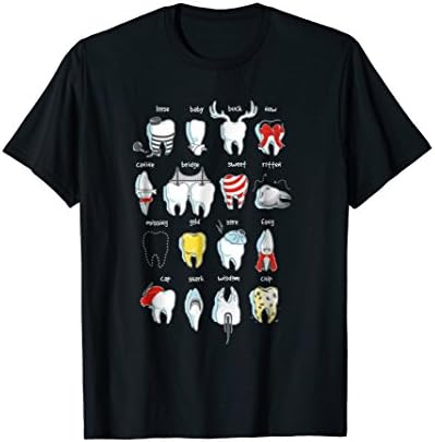 Zahnarztzahn von Lazy Dog CreationsFunny Dental Designs Dentist Teeth Dental T-ShirtOEKO-TEX STANDARD 100