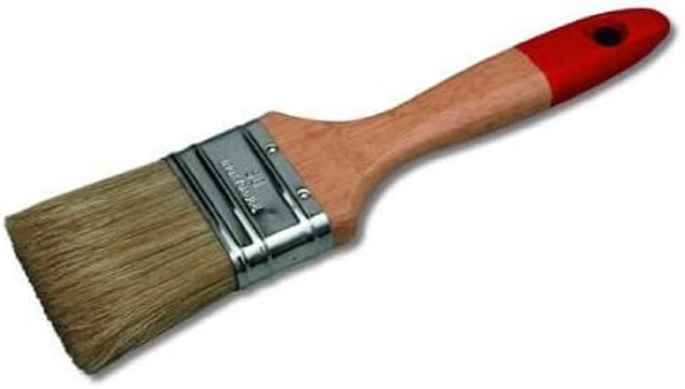 Nespoli 10110 40 Special Glycero Flat Brush with Wooden Handle Size 40 mm Brown