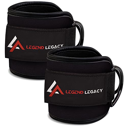 Legend Legacy Ankle Strap for Cable Machine Attachment, Gym Ankle Cuff