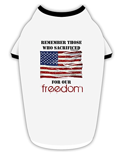 TOOLOUD Remember - Veterans Cotton Dog Shirt White Black XL