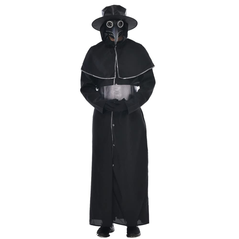 EraSpooky Men’s Plague Doctor Robe Costume Halloween Outfit