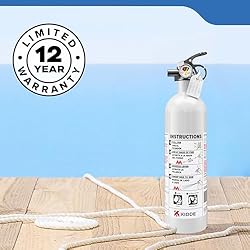 Kidde Fire Extinguisher for Boats, Single-Use 5BC