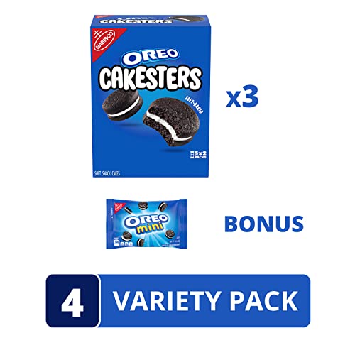 OREO Cakesters Soft Snack Cakes, School Lunch Box Snacks, 3 5 Count