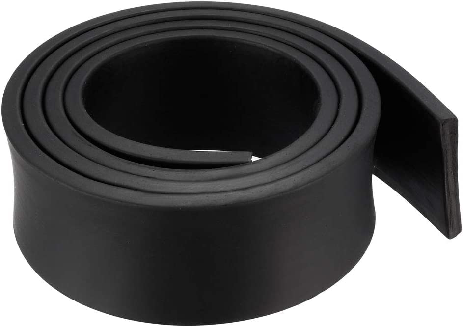 TOP-VIGOR Weather Stripping 40mm(W) x 5mm(T) x 1M(L)-Solid Rectangle Rubber Seal Strip for Water Oil Weather Window Door Seal