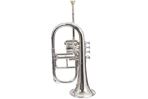 UNIQ Bb Flugelhorn 4 Valve for Students, Beginners with Free Hard Case and Mouthpiece, Bb Pitch Flugelhorn Brass Made Musical