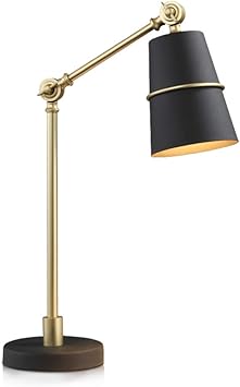 vintage table lamp with metal shade