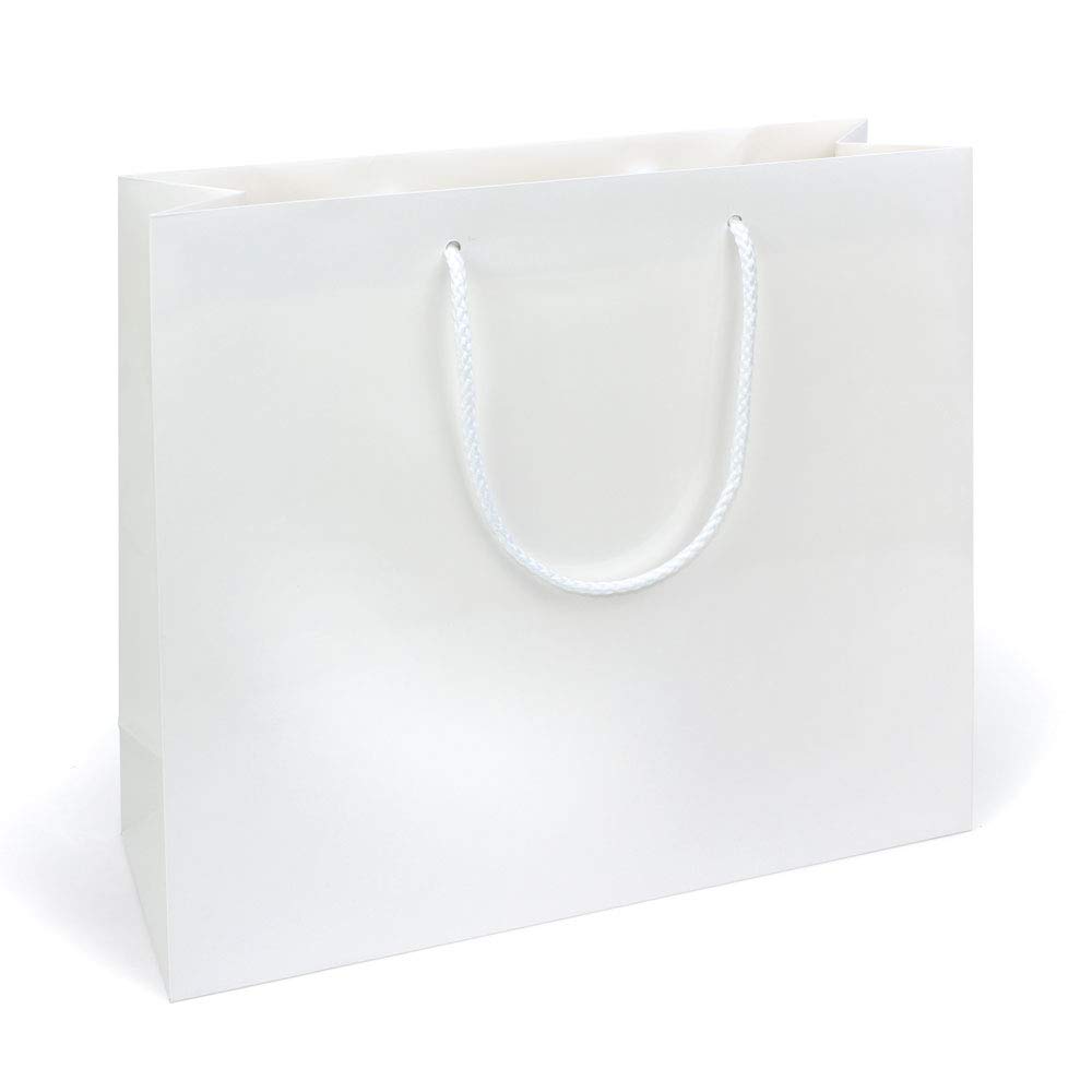 Deluxe Gift Bag with Textile Cords 360 x 120 x 320 mm Pack of 10 White