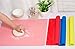 LONGFITE Silicone Baking Mat for Dough Rolling Pastry Fondant Mat Large Nonstick and Nonskid Heat Resistent, Countertop Protector, Dining Table Mat and Placemat (Large, Red)