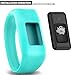 iBREK for Garmin Vivofit jr/jr 2/3 Bands, Silicon Stretchy Replacement Watch Bands for Kids Boys Girls Small Large(No Tracker)-Small,Teal