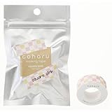 COHARU Thermal Paper Masking Tape, Square Pink